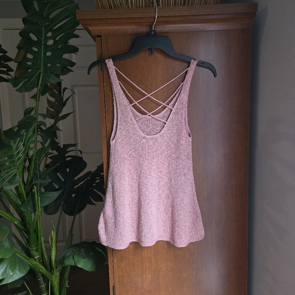 American Eagle Outfitters Light Pink Knit Tank Top Small - Picture 2 of 5